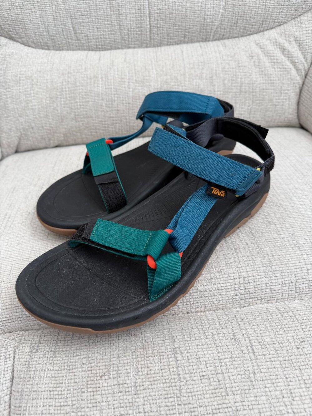 Teva Hurricane XLT2 Mens 12 Teal Blue Hiking Sandals Outdoor Gorpcore Water Shoe